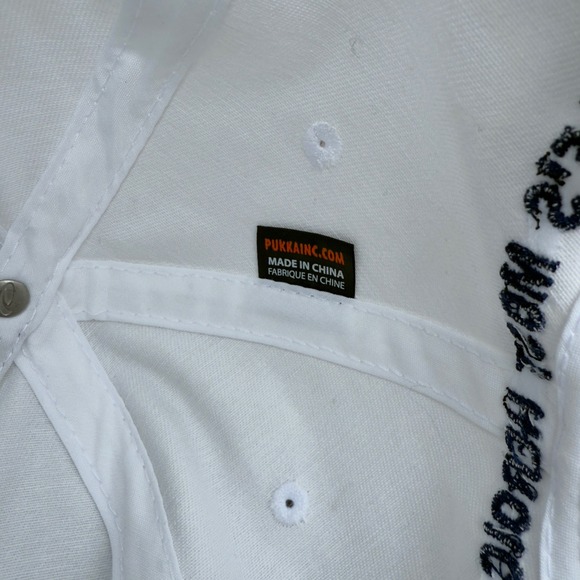 Folds of Honor F16 Golf Hat White Blue Embroidered Logo Adjustable Snapback Men - Picture 6 of 6